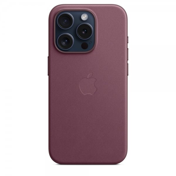 Apple alkuperäinen iPhone 15 Pro FineWoven MagSafe -kuori, Mulberry