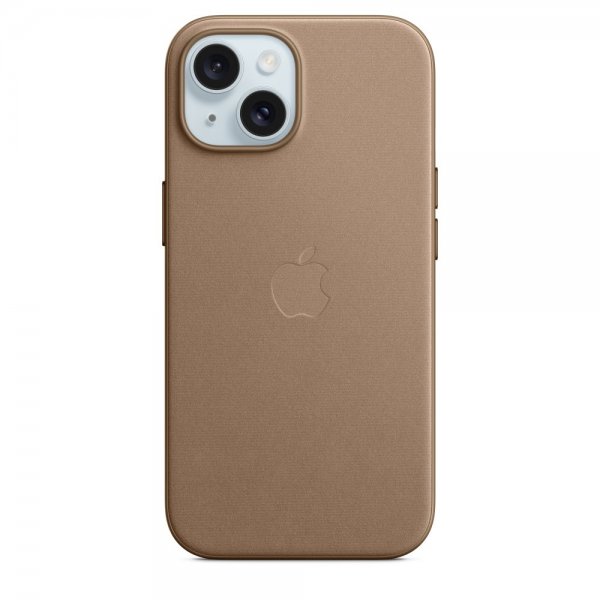 Apple Original iPhone 15 Kuori FineWoven MagSafe Sorkanruskea