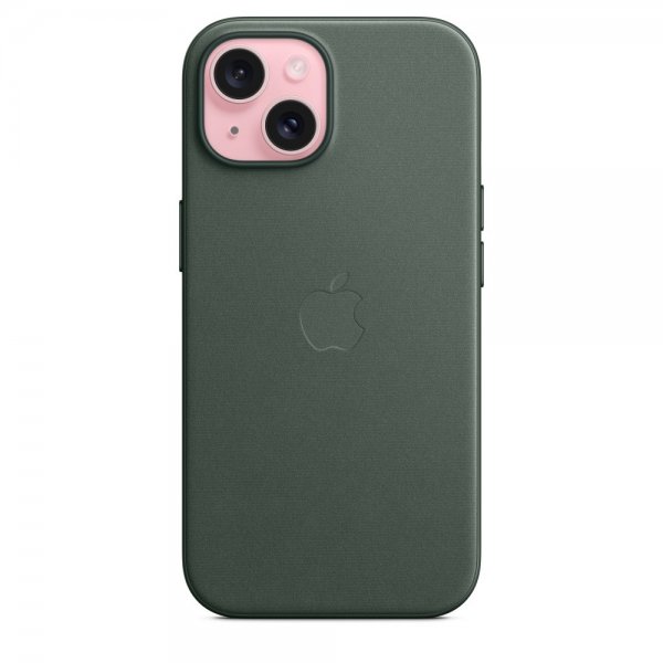 Apple Original iPhone 15 Kuori FineWoven MagSafe Talvinen vihreä