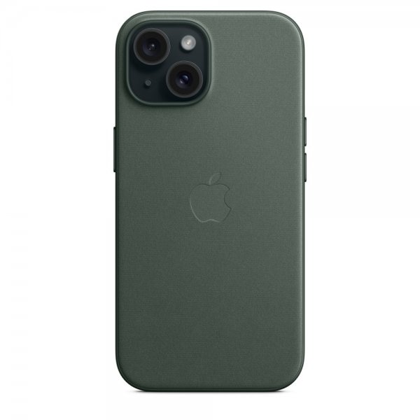 Apple Original iPhone 15 Kuori FineWoven MagSafe Talvinen vihreä