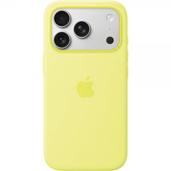 Apple Original iPhone 17 Pro Kuori Silikonikuori MagSafe Neonkelta