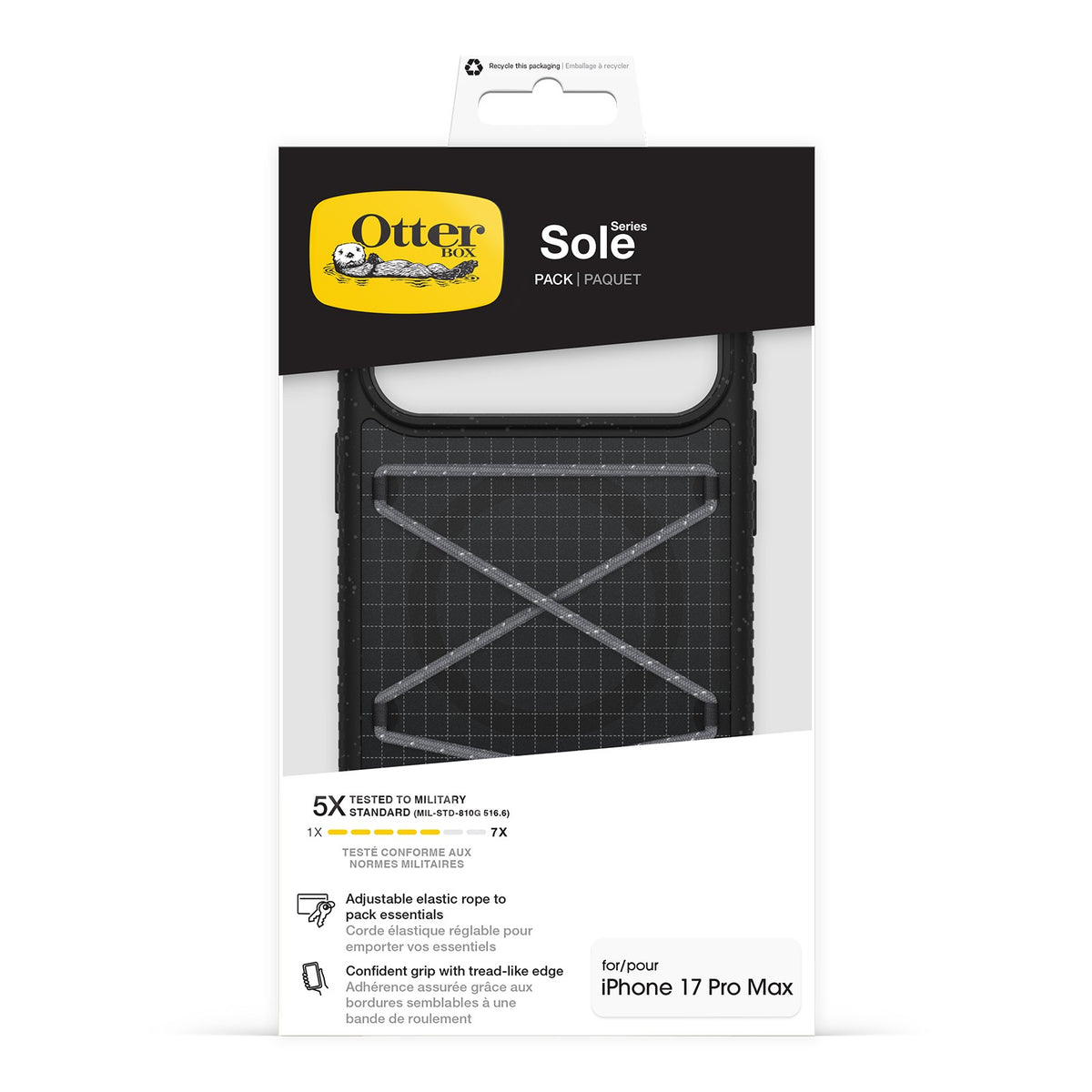 Otterbox iPhone 17 Pro Max/iPhone 18 Pro Max Kuori Sole Pack MagSafe Musta
