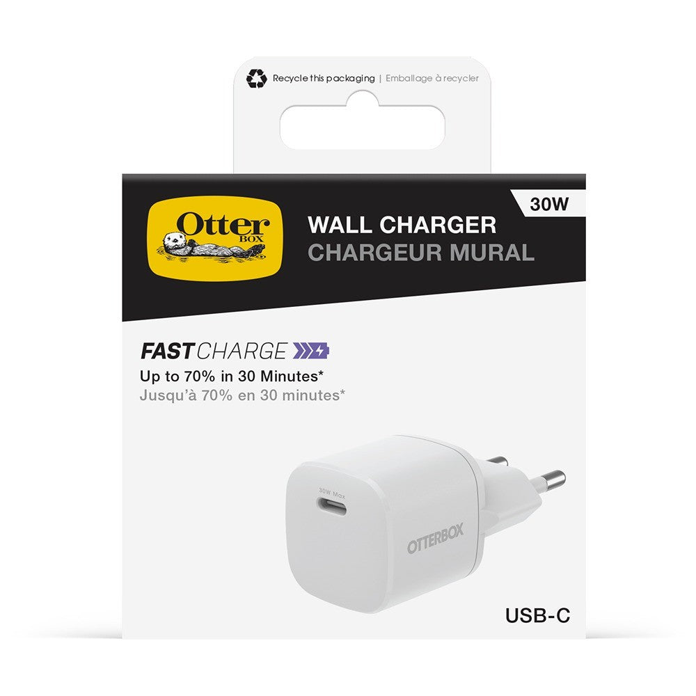 Otterbox Laturi Fast Charge Standard USB-C 30W Valkoinen
