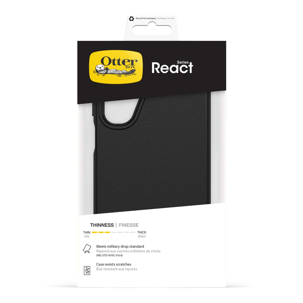 Otterbox Samsung Galaxy A16/A17/A18 Kuori React Musta