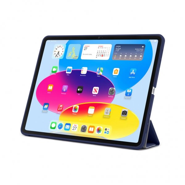 Pipetto iPad 10.9 (10. sukupolvi)/iPad 11 (A16) kotelo Origami No1 Original Case Tumman sininen