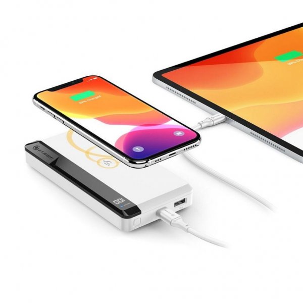 ALOGIC USB-C 10 000 mAh Langaton Power Bank Ultimate Valkoinen
