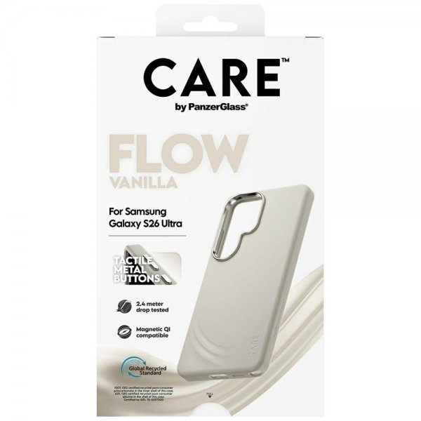 CARE by PanzerGlass Samsung Galaxy S26 -suojakuori Flow MagSafe Vanilla