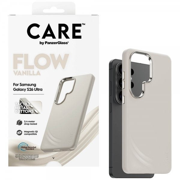 CARE by PanzerGlass Samsung Galaxy S26 Ultra Kuori Flow MagSafe Vanilla