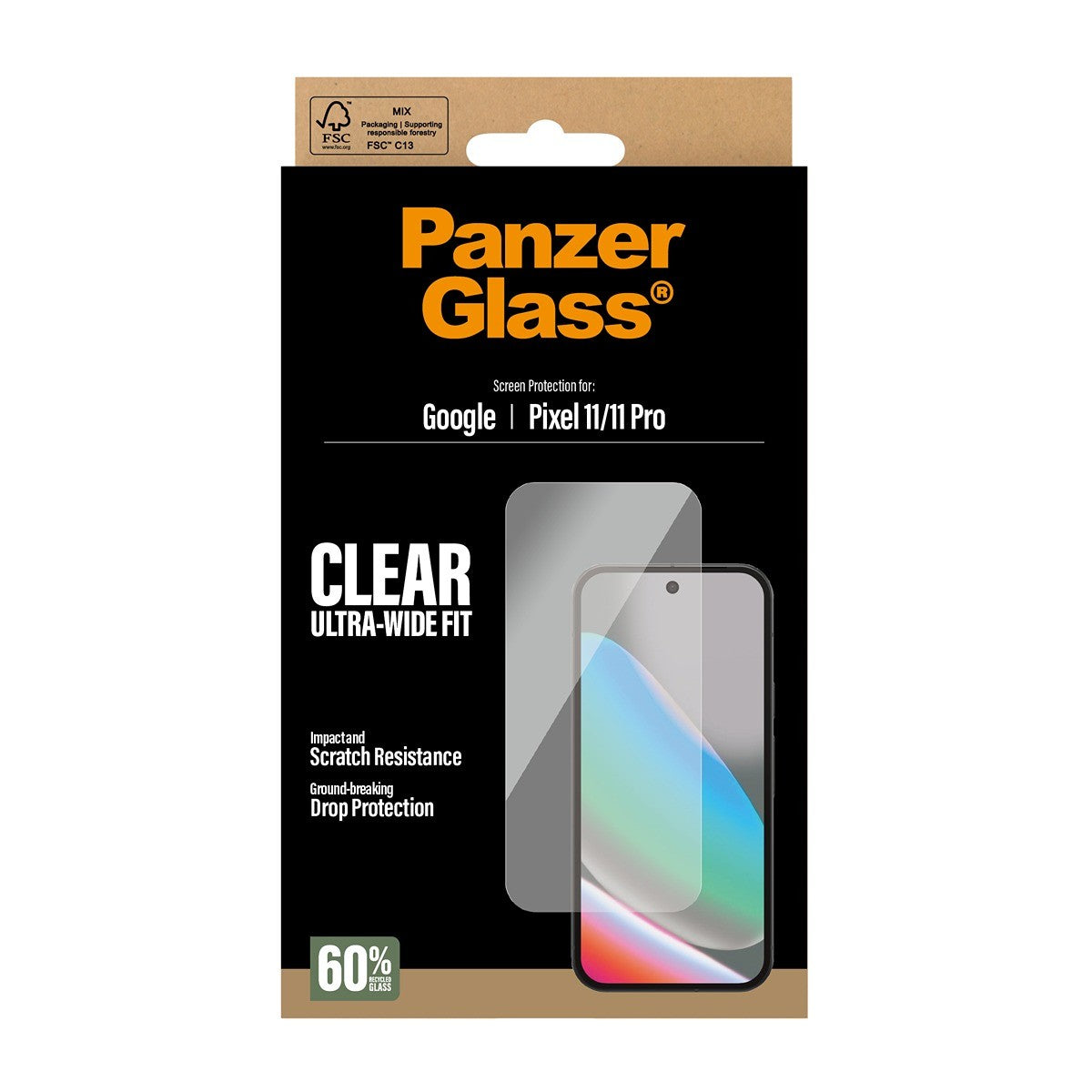 PanzerGlass Google Pixel 11/Google Pixel 11 Pro Näytönsuoja Ultra-Wide Fit