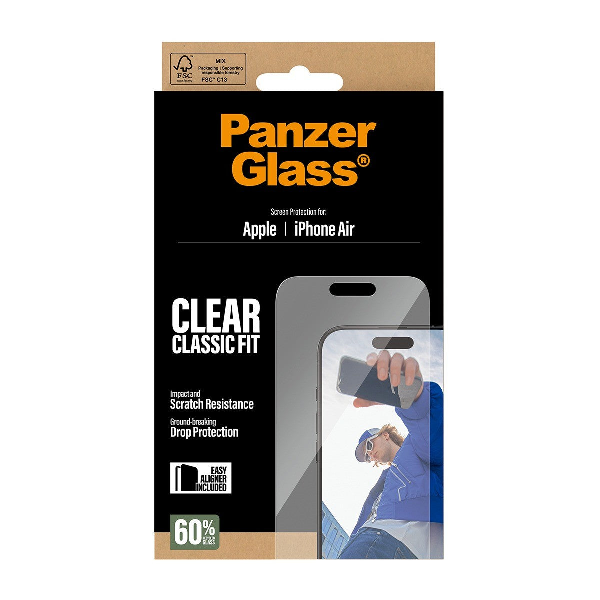 PanzerGlass iPhone Air Näytönsuoja Classic Fit EasyAligner