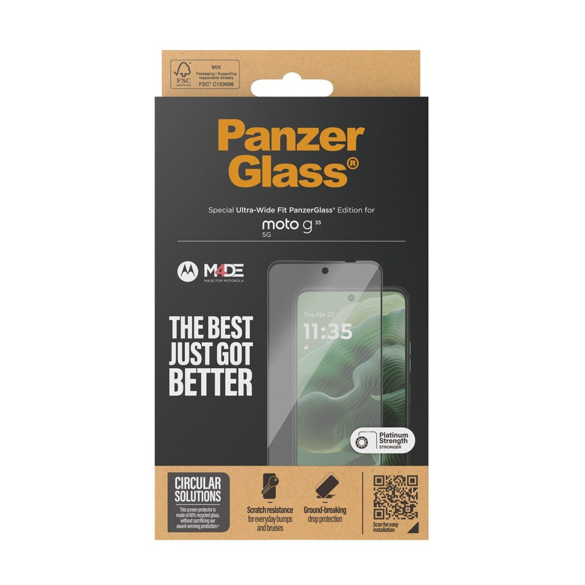 PanzerGlass Motorola Moto G56 Näytönsuoja Ultra-Wide Fit