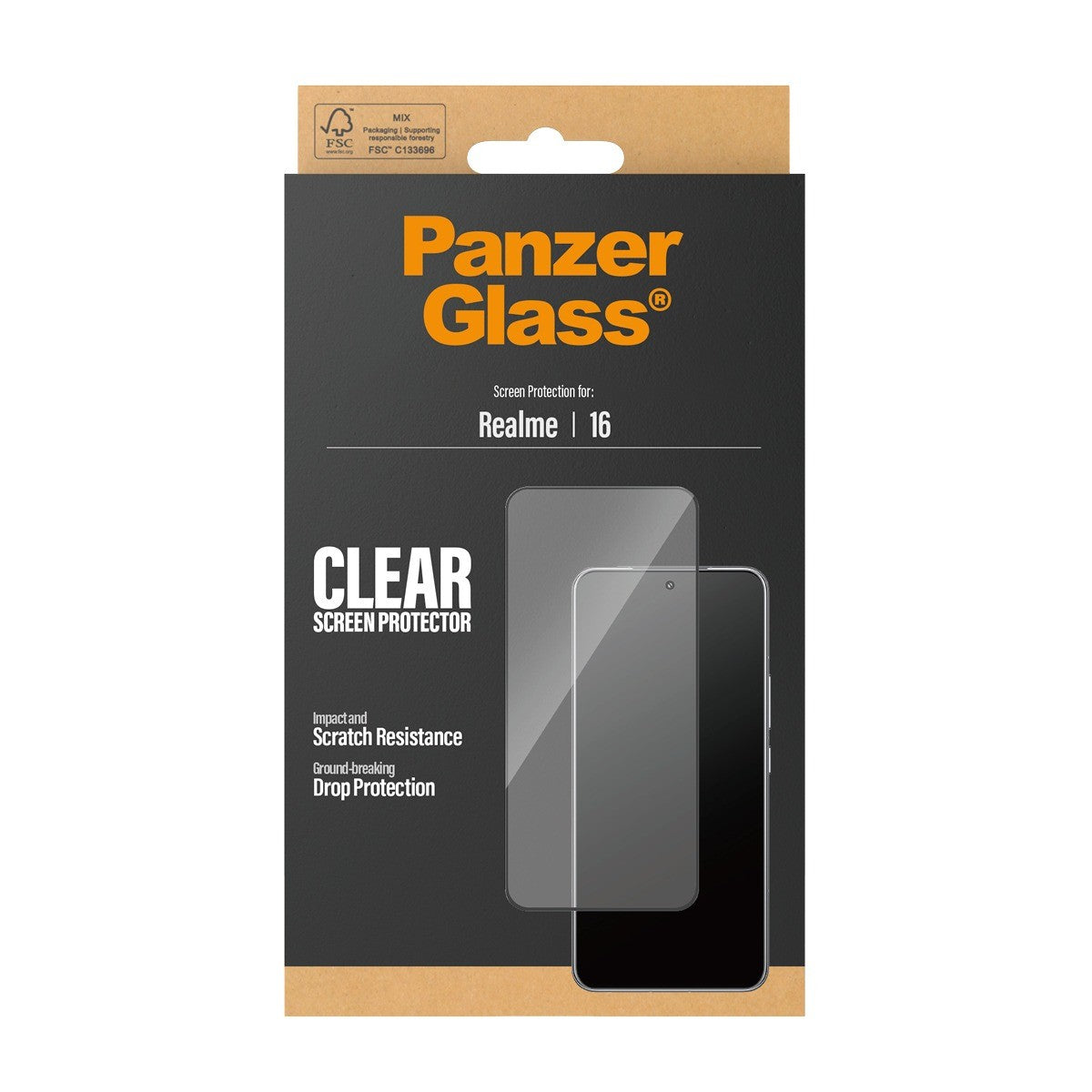PanzerGlass Realme 16 Näytönsuoja Ultra-Wide Fit