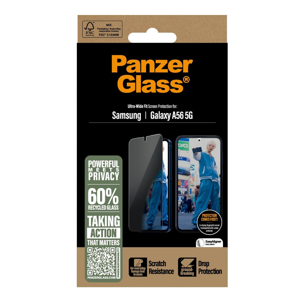 PanzerGlass Samsung Galaxy A56 Näytönsuoja Ultra-Wide Fit Privacy Fastfit