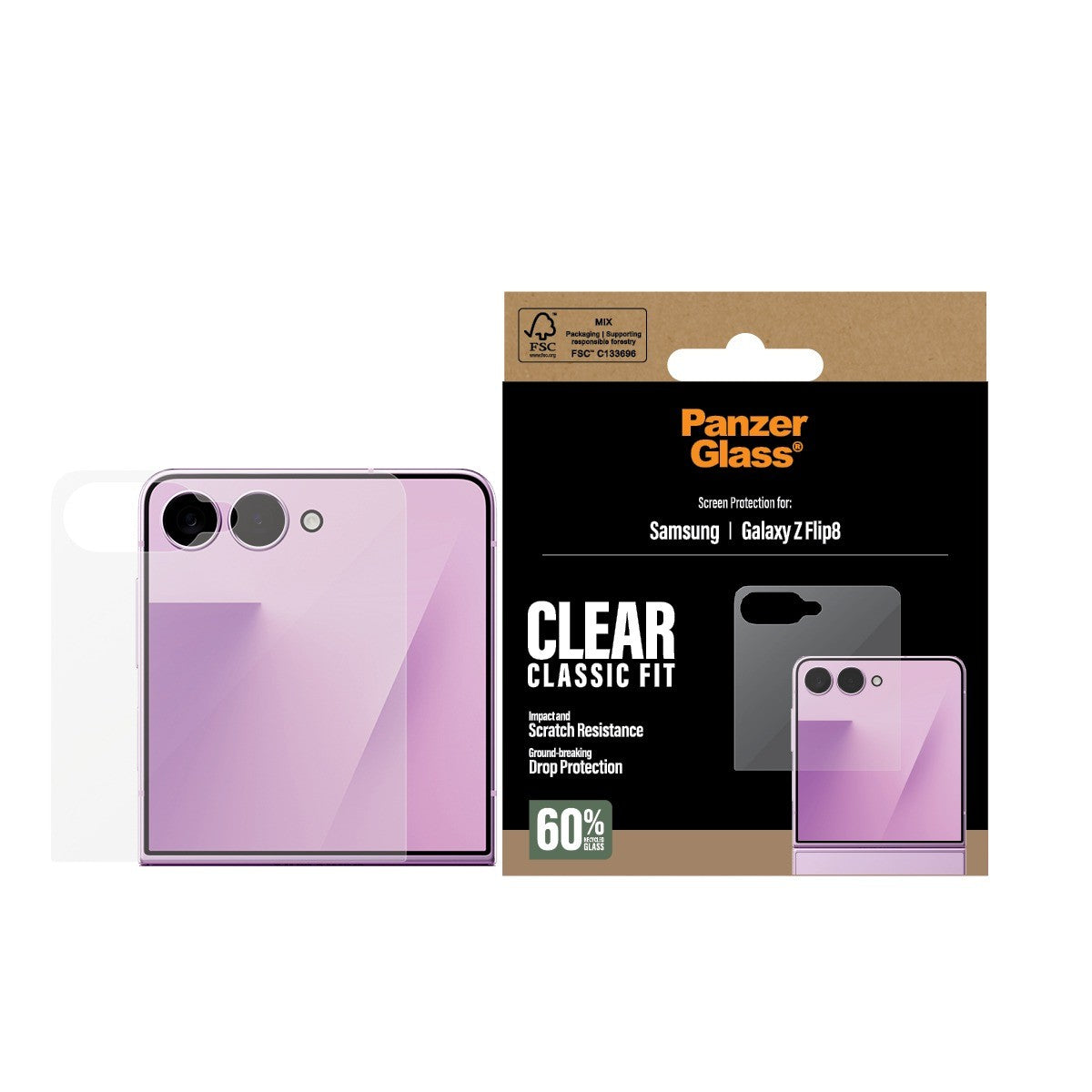 PanzerGlass Samsung Galaxy Z Flip 8 Näytönsuoja Classic Fit