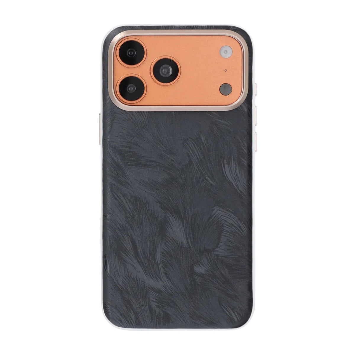 iPhone 17 Pro/iPhone 18 Pro Kuori Plumtextur MagSafe Musta