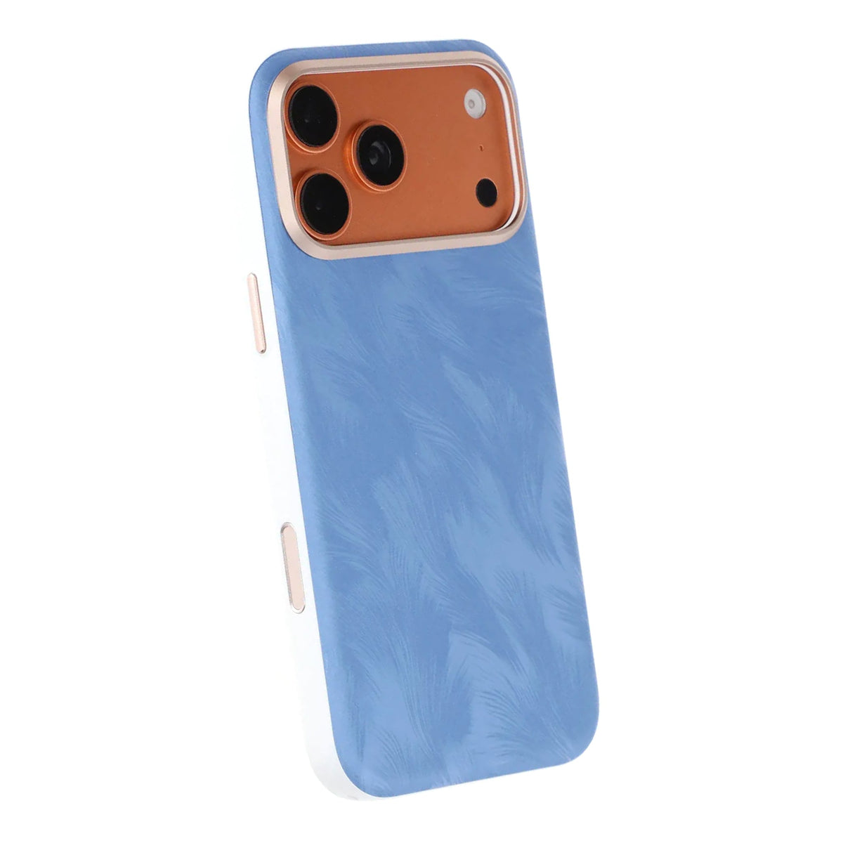 iPhone 17 Pro/iPhone 18 Pro Kuori Plumtextur MagSafe Sininen