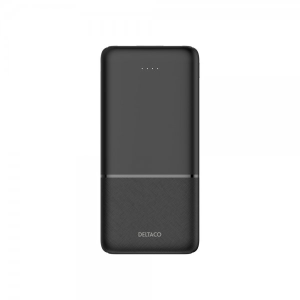 Deltaco Powerbank 10 000 mAh Pikalataus 20W Musta
