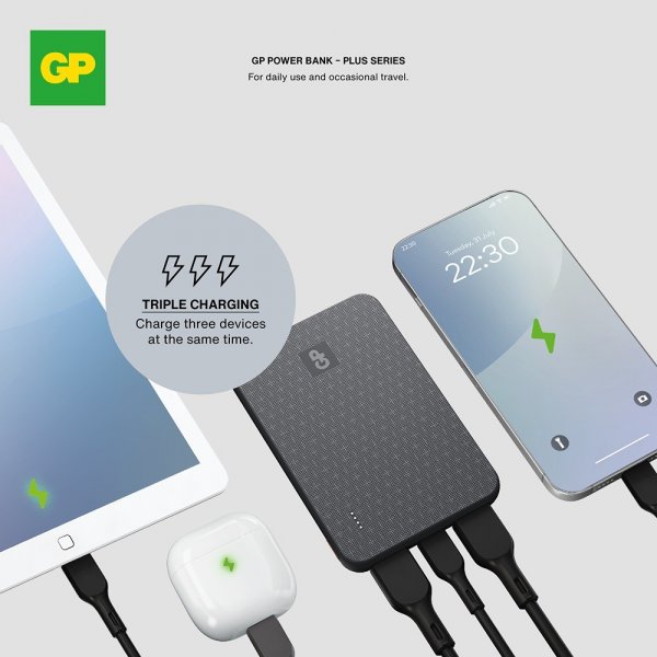GP Powerbank Plus 5000 mAh Musta