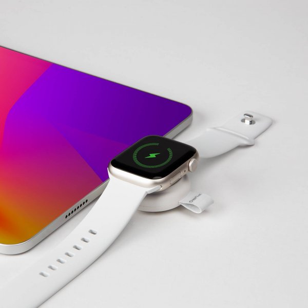 Puro Apple Watch -laturi Power Go Mini, valkoinen