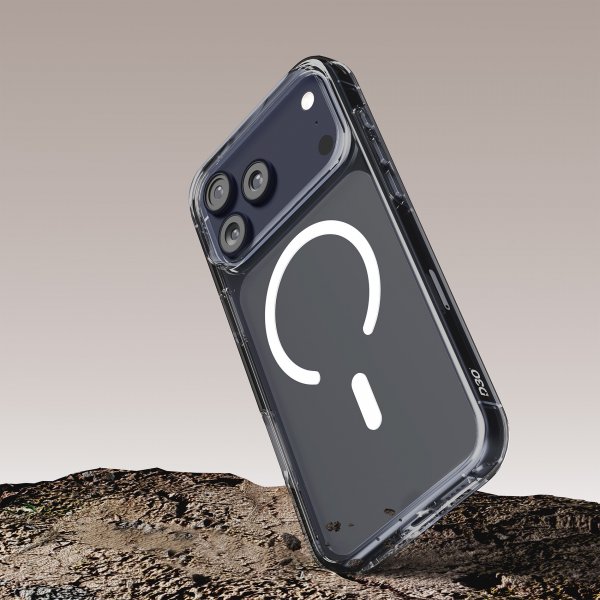 Puro iPhone 17 Pro Impact Clear D3O MagSafe -suojakuori läpinäkyvä