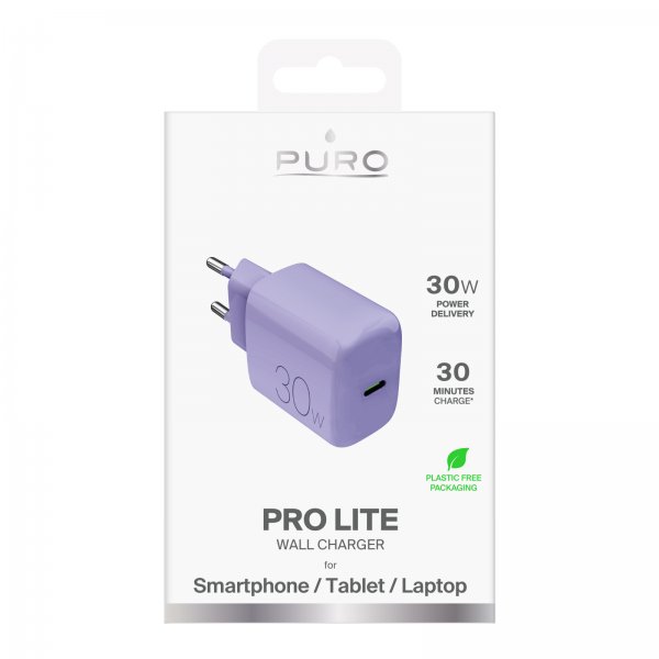 Puro Laturi Pro Lite 30W USB-C Violetti