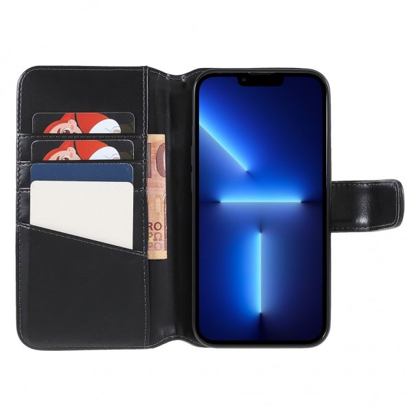 Nordic Covers iPhone 14 Pro -suojakuori Essential Leather Raven Black