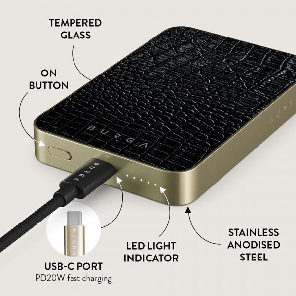 Burga Powerbank MagSafe 5000 mAh Reaper's Touch Kulta