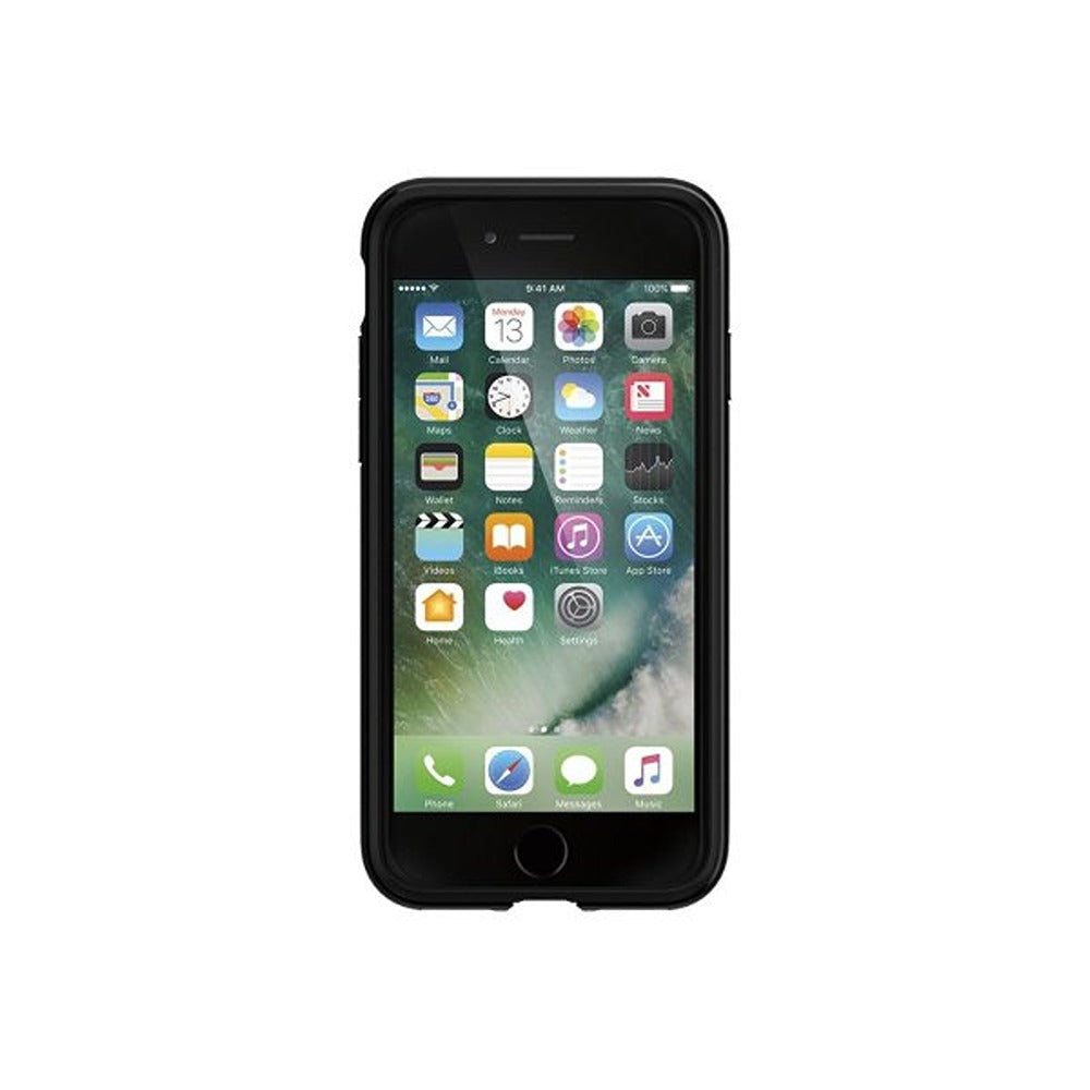Spigen iPhone 7/8/SE kuori, Rugged Armor, mattamusta
