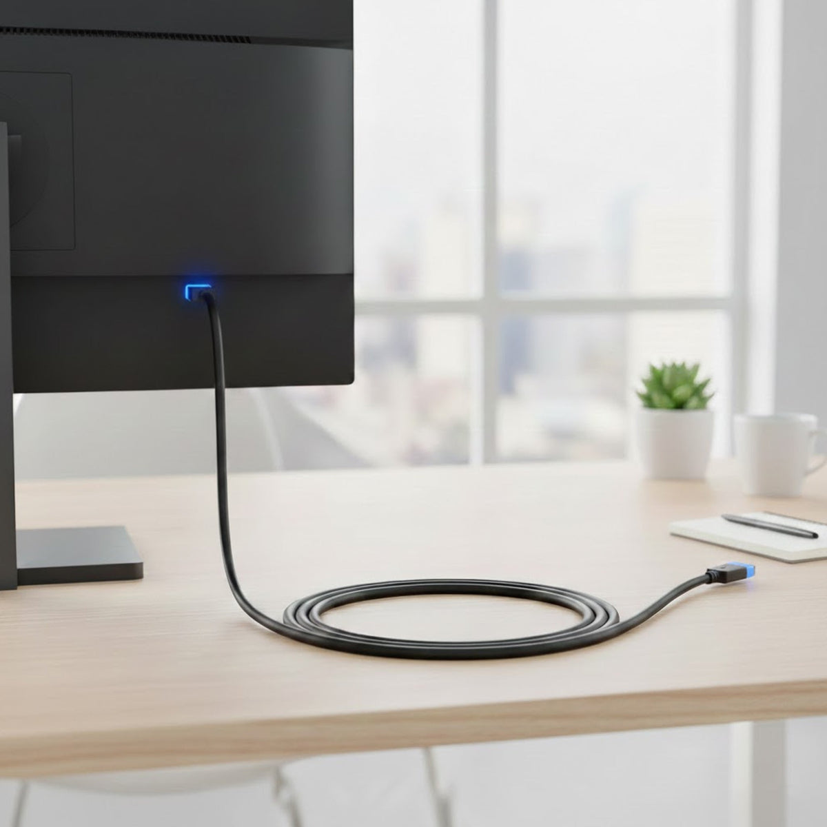 Rvelon DP80 DisplayPort–DisplayPort-kaapeli - 1 meter