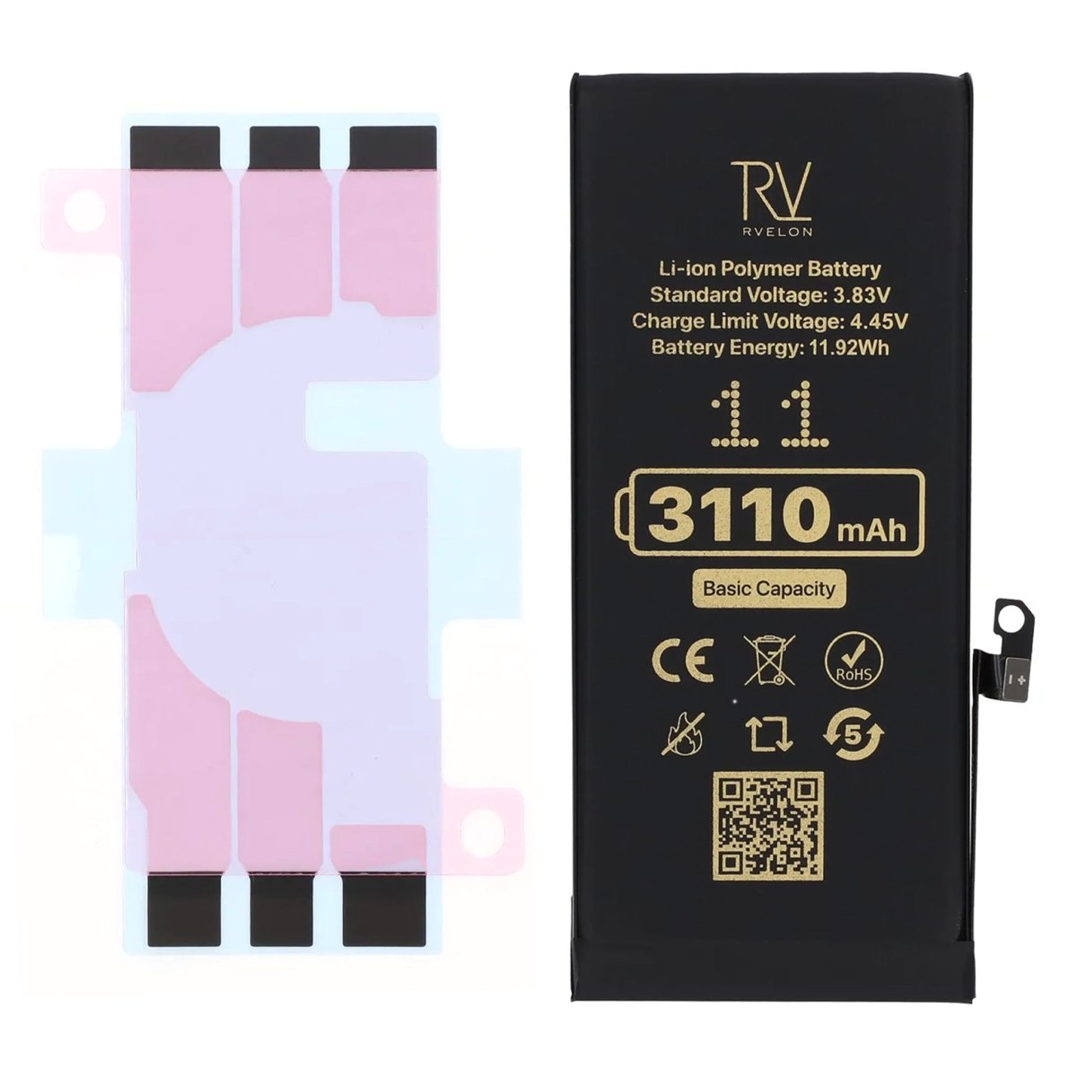 Rvelon Premium-akku iPhone 11 -puhelimelle – 3110mAh