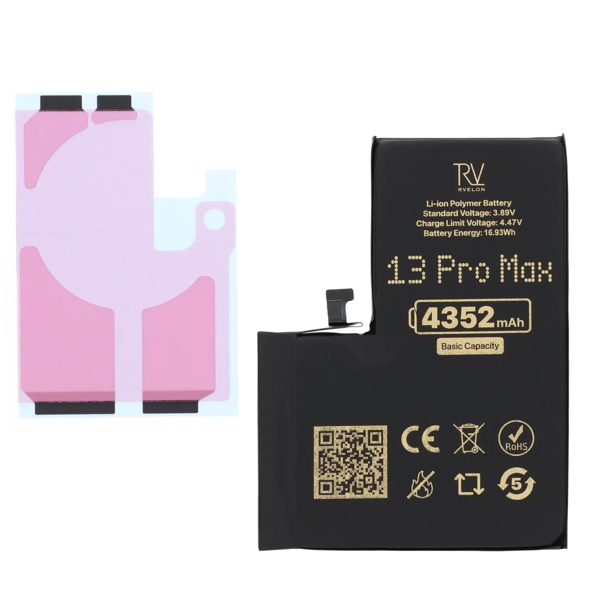 Rvelon Premium Akku iPhone 13 Pro Max - 4352mAh