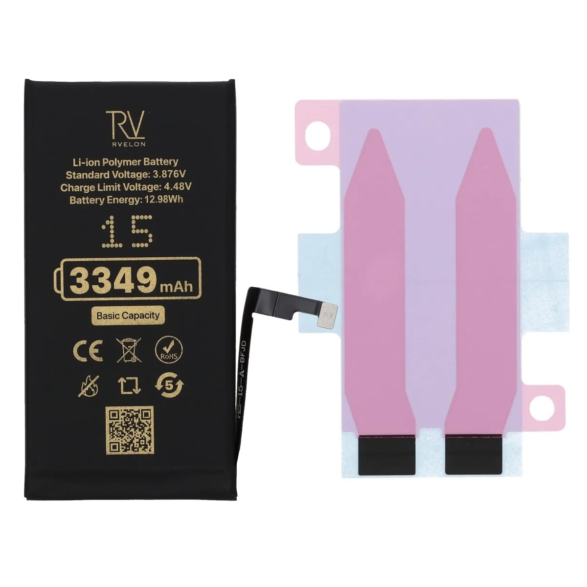 Rvelon Premium Akku iPhone 15 - 3349mAh