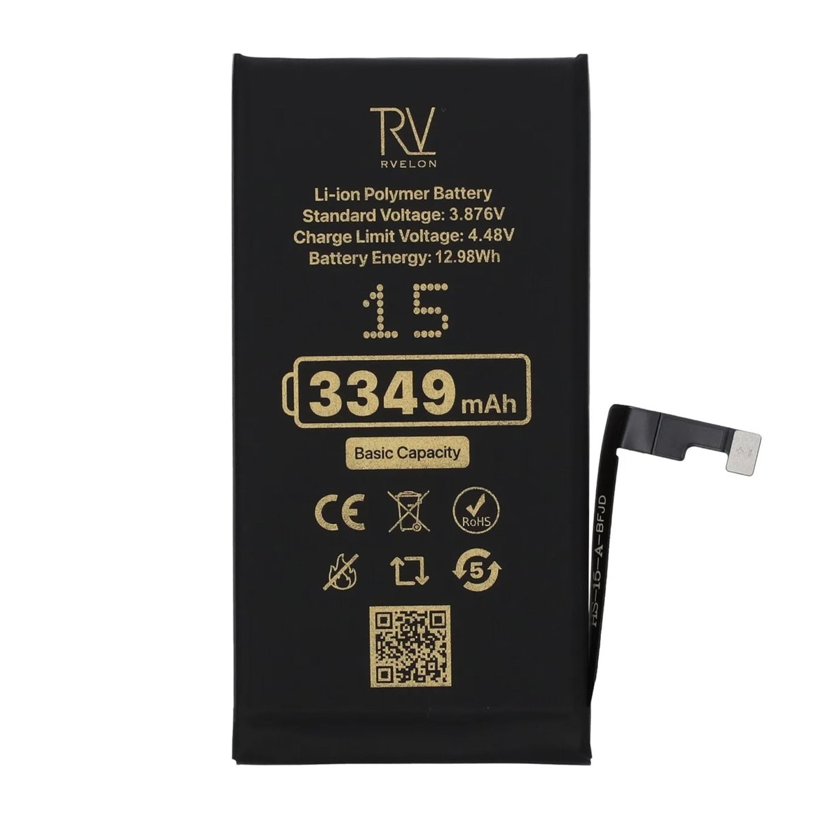 Rvelon Premium Akku iPhone 15 - 3349mAh