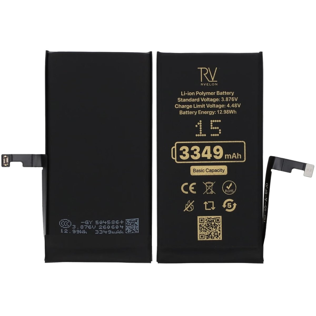 Rvelon Premium Akku iPhone 15 - 3349mAh