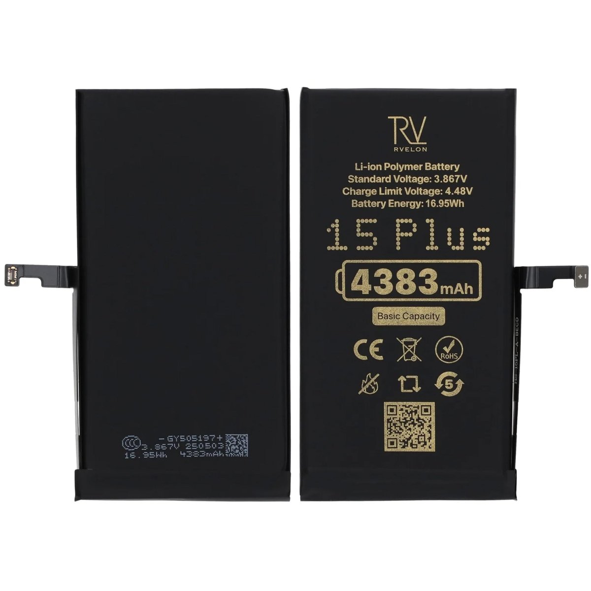 Rvelon Premium Akku iPhone 15 Plus - 4383mAh
