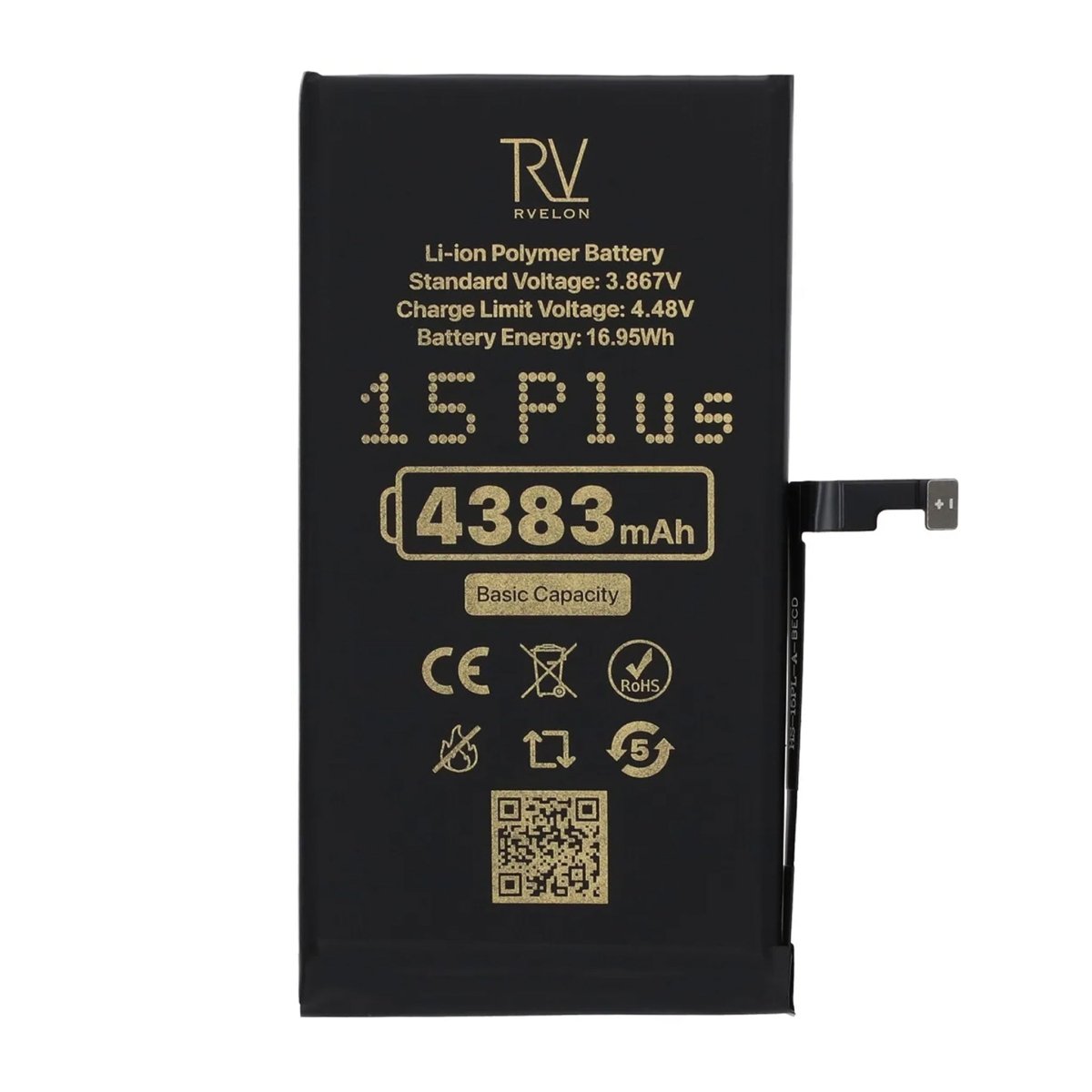 Rvelon Premium Akku iPhone 15 Plus - 4383mAh