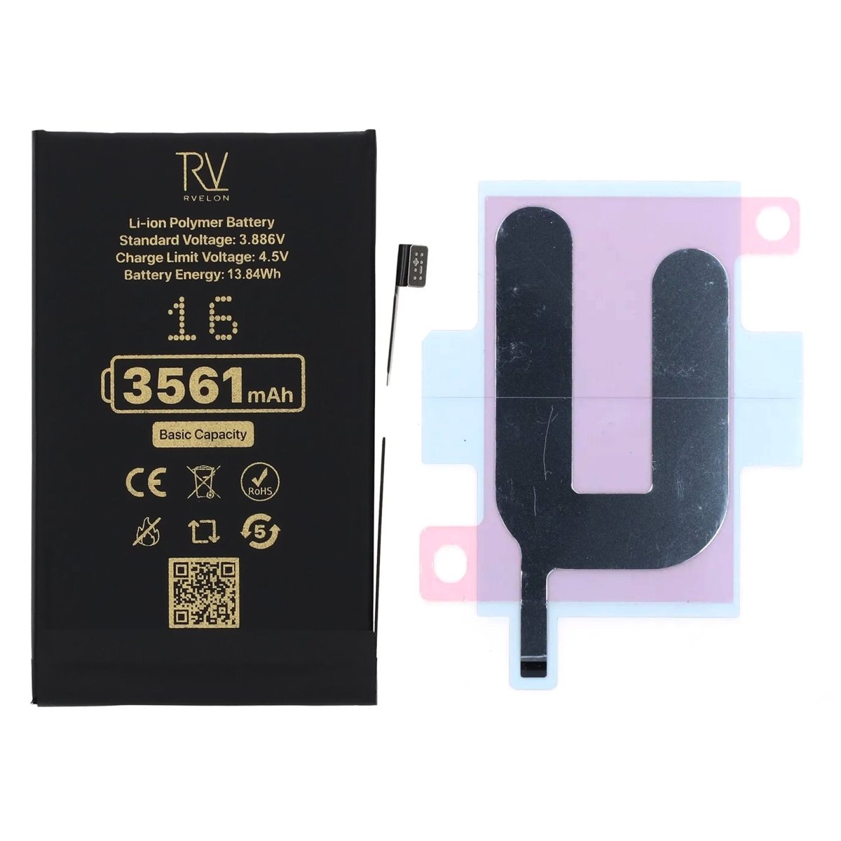 Rvelon Premium Akku iPhone 16 - 3561mAh