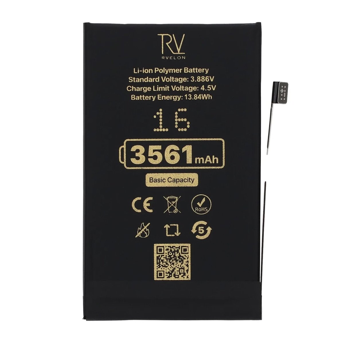 Rvelon Premium Akku iPhone 16 - 3561mAh