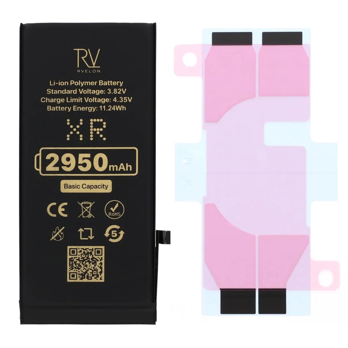 Rvelon Premium Akku iPhone XR:lle – 2950mAh