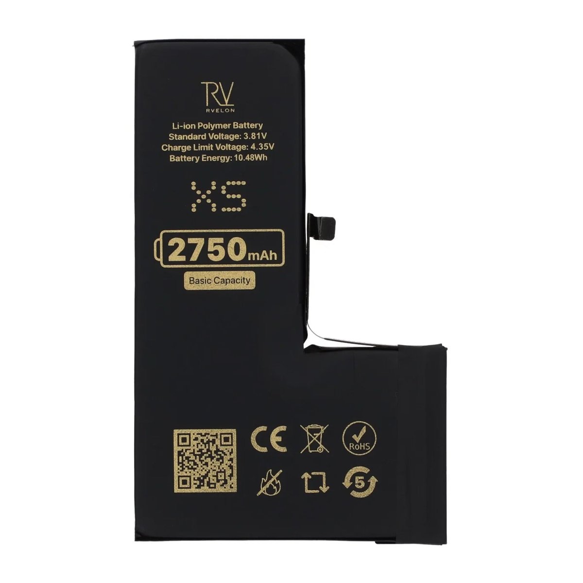 Rvelon Premium Akku iPhone XS:lle – 2750mAh