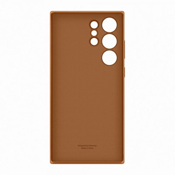 Samsung Alkuperäinen Galaxy S23 Ultra Kotelo Nahkakuori Kameli