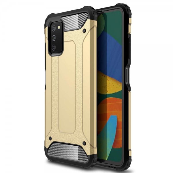 Samsung Galaxy A03s Kuoret Armor Kulta