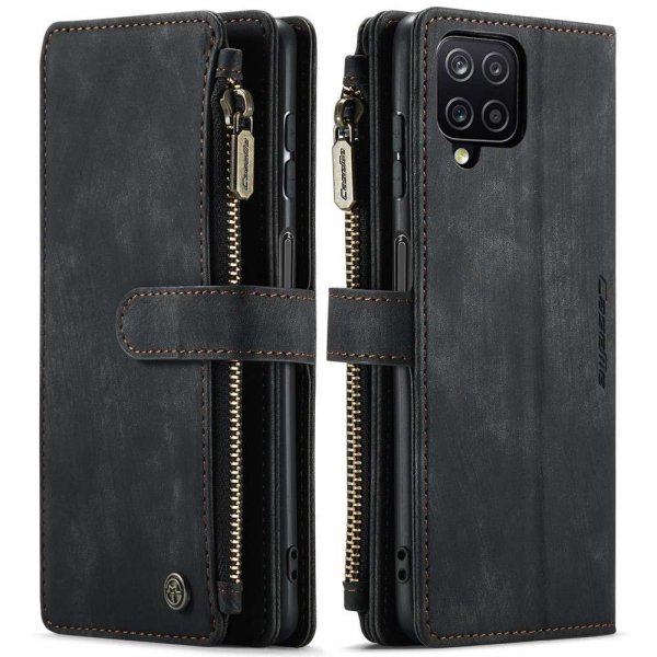 CaseMe Samsung Galaxy A12 -suojakotelo C30-sarja musta