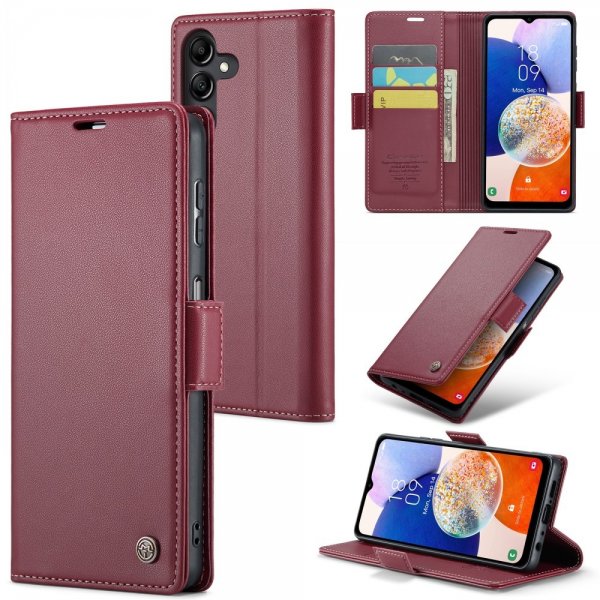 CaseMe Samsung Galaxy A14 -suojakotelo, 023-sarja, punainen