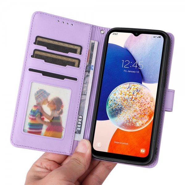 Betopnice Samsung Galaxy A14 -kotelo irrotettavalla kuorella 005 Lila