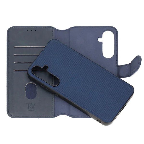 Rvelon Samsung Galaxy A15 Kotelo Magneettinen Irrotettava Kuori Sininen