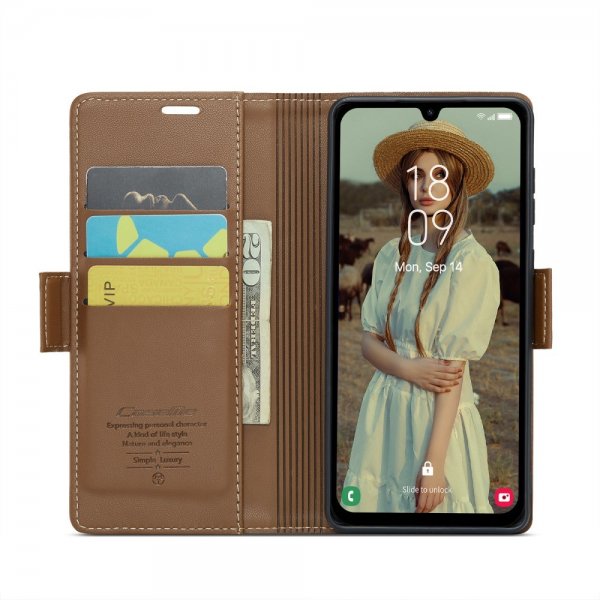 CaseMe Samsung Galaxy A16 -suojakotelo 023 Series Ruskea