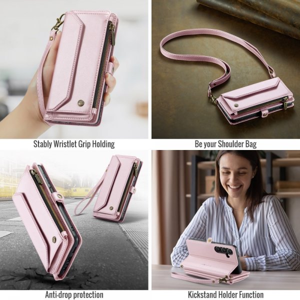 CaseMe Samsung Galaxy A16 Kotelo C36 Sarja Vaaleanpunainen