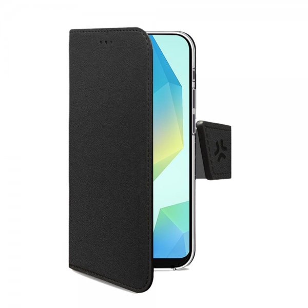 Celly Samsung Galaxy A16 Kotelo Wally Wallet Case Musta