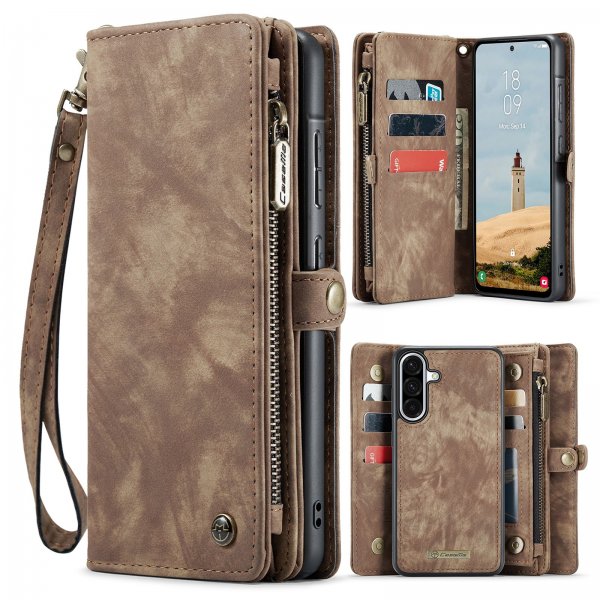 CaseMe Samsung Galaxy A17 Suojakotelo 008 Series Irrotettava Kuori Ruskea